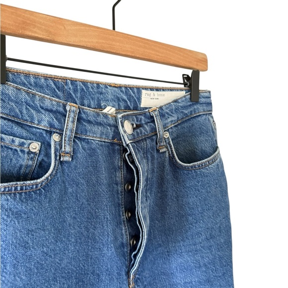 Rag & Bone Alissa High Rise Barrel Leg in Laguna - Picture 10 of 11